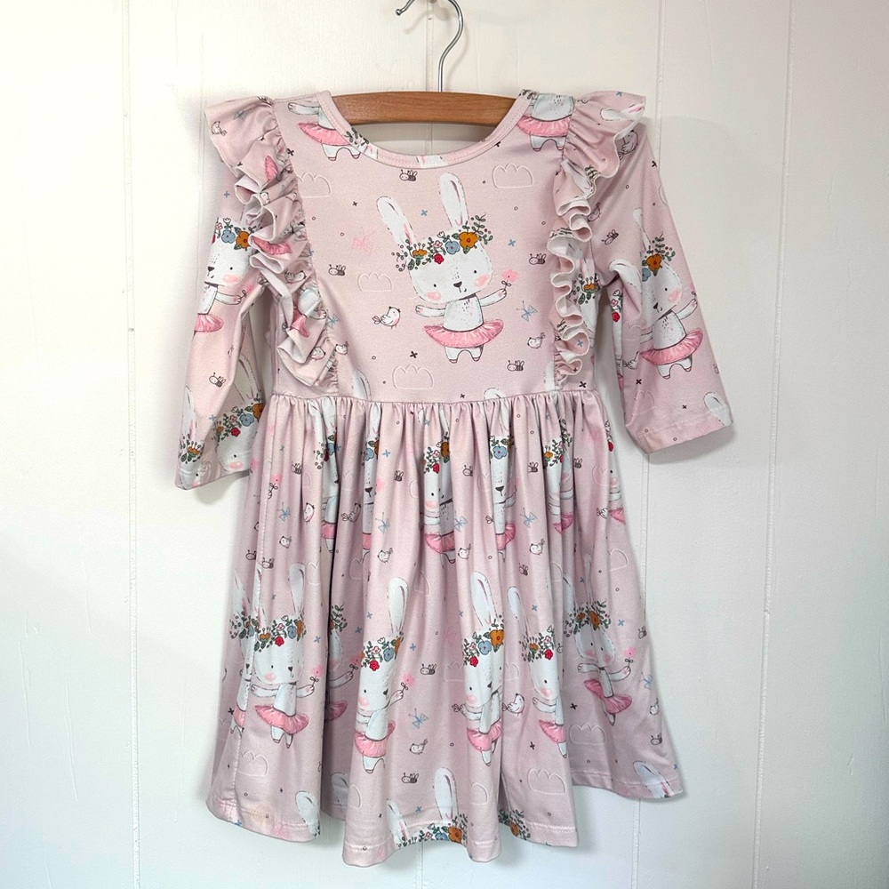 Mila & Rose Dancing Bunny Dress 4T